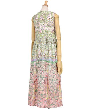 tsumori chisato SLEEP ツモリチサト ワンピース 綿100%(スカート） パッド入り ノースリーブ ロング丈 レディース UNT114 /ワコール メロン