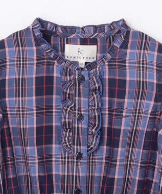 組曲 KIDS 【150-160cm】ブリティッシュ ワンピース パープル系3