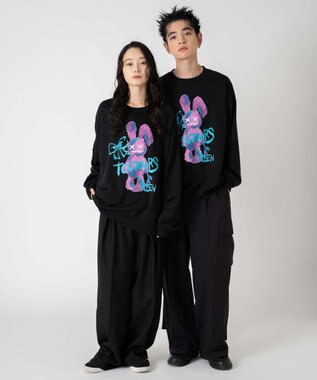 WEGO 【ユニセックス着用ITEM/SMLサイズ展開】アソートグラフィックプルオーバー 柄32