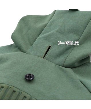 PET PARADISE J.PRESS エンボス ロゴパーカー 中型犬 大型犬 ライトカーキ