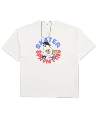 WEGO 【ユニセックス着用ITEM】アクセ付きグラフィックT（SS） ホワイトその他