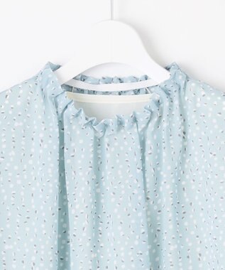 J.PRESS LADIES S 【洗える】hand drawn dots ボトルネック カットソー サックスベース系