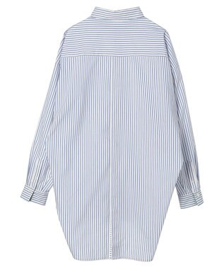 AMERICAN HOLIC イージーケアバックオープンシャツチュニック Blue