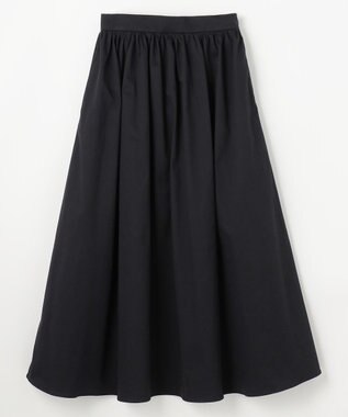 NAVE 【Nave・otona MUSE別注/接触冷感/UVケア/洗える】バックサテンフレアスカート ブラック系