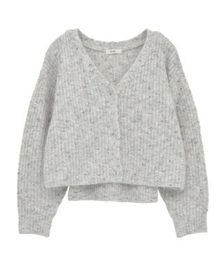 earth music&ecology 【WEB限定】SET2点ショートカーディガン＋リボンキャミソール Light Gray