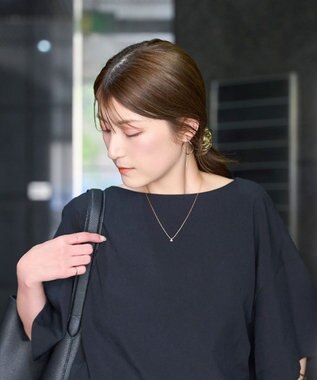 Phoebe 【限定セット】プチベゼルストーンネックレス×2wayグレースツイストラインイヤリング マルチ1