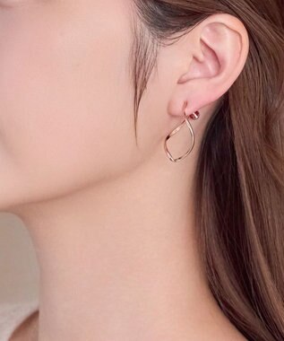 Phoebe 【限定セット】プチベゼルストーンネックレス×2wayグレースツイストラインイヤリング マルチ1