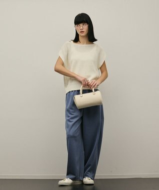 GRACE CONTINENTAL ドルマンルーズニットトップ ホワイト