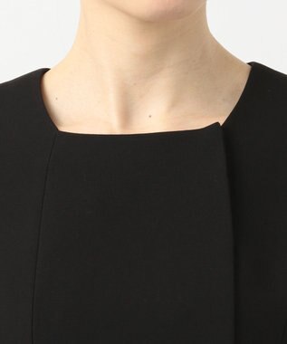 自由区 FORMAL 【襟華やか】エレガント ジャケット＋ワンピース ブラック系