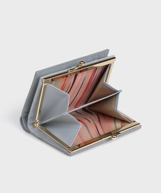 Paul Smith サプルレザー がま口2つ折り財布 ネイビー
