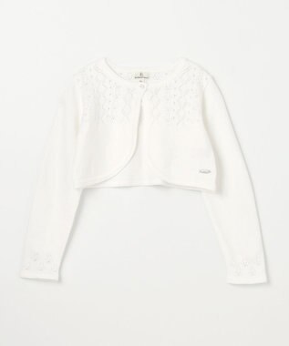 組曲 KIDS 【110-140㎝】レーシー ボレロ アイボリー系