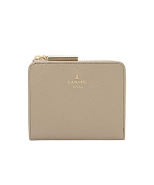 LANVIN en Bleu リュクサンブールカラー 二つ折りLファスナー財布