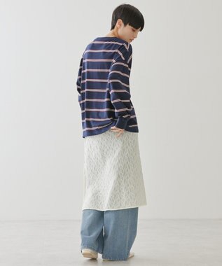 AMERICAN HOLIC ランダムボーダーＢＩＧ　Ｔシャツ Navy