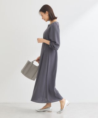 Green Parks ・ＥＬＥＮＣＡＲＥ　ＤＵＥボリュームスリーブワンピー Charcoal Gray