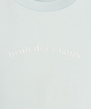 自由区 【WEB限定カラーあり・洗える】ロゴ刺繍 Tシャツ サックス