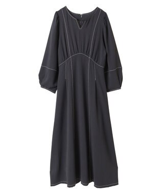 Green Parks ・ＥＬＥＮＣＡＲＥ　ＤＵＥボリュームスリーブワンピー Charcoal Gray