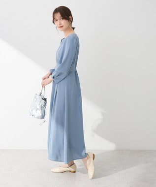 Green Parks ・ＥＬＥＮＣＡＲＥ　ＤＵＥボリュームスリーブワンピー Blue