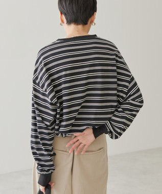 AMERICAN HOLIC ランダムボーダーＢＩＧ　Ｔシャツ Black