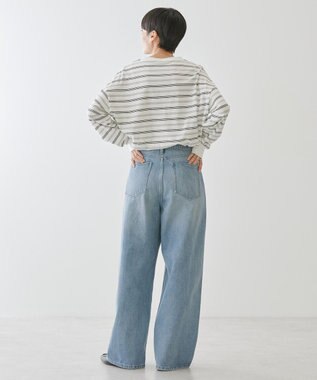 AMERICAN HOLIC ランダムボーダーＢＩＧ　Ｔシャツ Off White