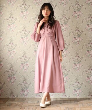 Green Parks ・ＥＬＥＮＣＡＲＥ　ＤＵＥボリュームスリーブワンピー Pink