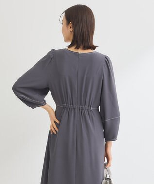 Green Parks ・ＥＬＥＮＣＡＲＥ　ＤＵＥボリュームスリーブワンピー Charcoal Gray