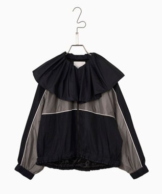 FORFORMO Ruffle Collar Blouson ラッフルカラーブルゾン グレー
