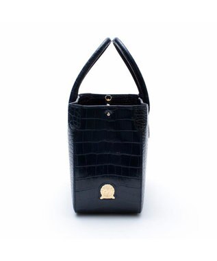 A.D.M.J. 【牛革】クロコダイル型押しトート32cm(Dカン付) タンザナイト