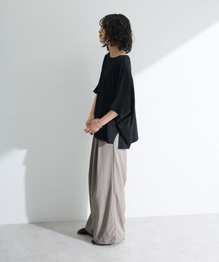 Green Parks 冷やっとすずやかドルマンプルオーバー Black