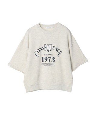 AMERICAN HOLIC ミニ裏毛ロゴカットプルオーバー2 Oatmeal