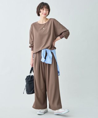 ANY 涼やかDRYブラウス モカ