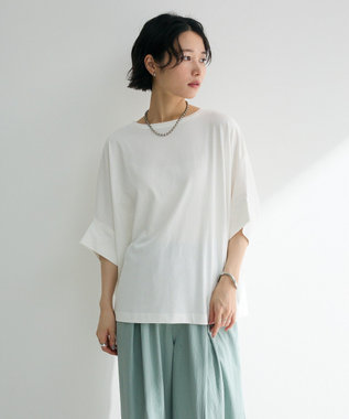 Green Parks 冷やっとすずやかドルマンプルオーバー Off White