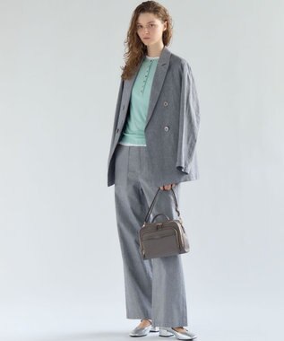 23区 L 【先行予約】スラブツイルストレッチ ベイカーパンツ ネイビー