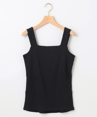 組曲 テレコスクエア タンクトップ ブラック系