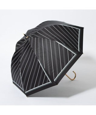 UNBILLION cache nez / ストライプスカーフプリントバルーンショートパラソル ブラック
