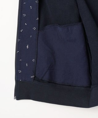 組曲 KIDS 【150-160㎝】ラウンドカラージップアップパーカー ネイビー