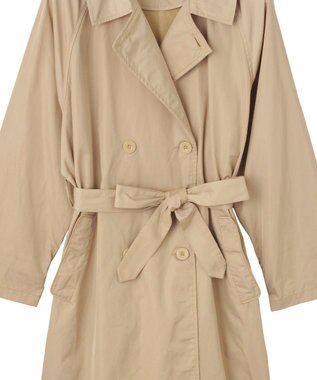 MOONBAT 【撥水】LIGNAGGIO ベルト付トレンチコート ベージュ