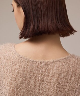 GRACE CONTINENTAL バックフレアチュールトップ ベージュ