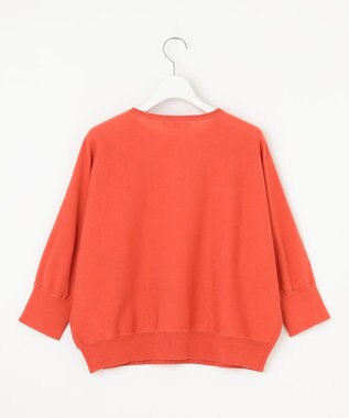 J.PRESS LADIES S 【WEB限定カラーあり・洗える・抗菌防臭】COTTON POLYESTER ドルマンスリーブ ニット 【WEB限定】オレンジ系