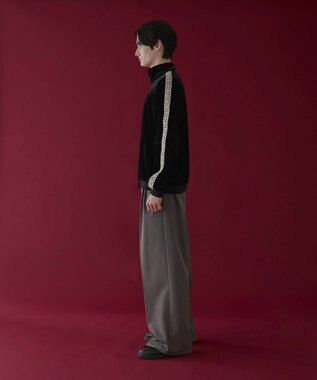 WEGO ベロアライントラックジャケット ブラック