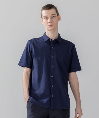 JOSEPH HOMME 【WEB・一部店舗限定】 ドライサッカーストレッチ　半袖レギュラーカラーシャツ