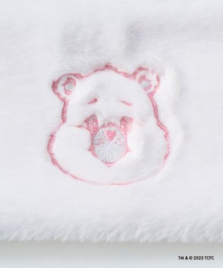 MOONBAT Care Bears(ケアベア) フェイクファーマフラー 手洗い可能 オフホワイト