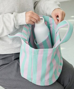 ROOTOTE 3518【ルートート】SN.デリ.リサイクルコットン-F 04：ピンク・ミント