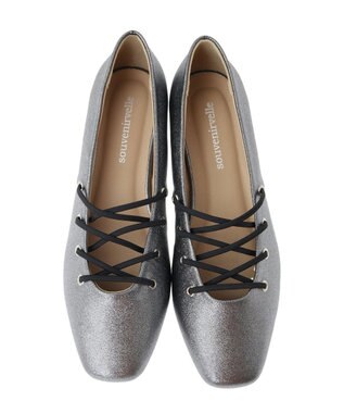 Green Parks ・ｓｏｕｖｅｎｉｒｖｅｌｌｅ　レースアップパンプス Silver