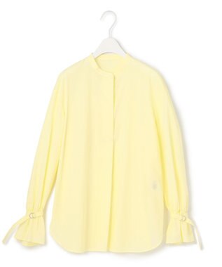 ICB 【洗える】エコナイロンストレッチ プルオーバーブラウス ライトイエロー系