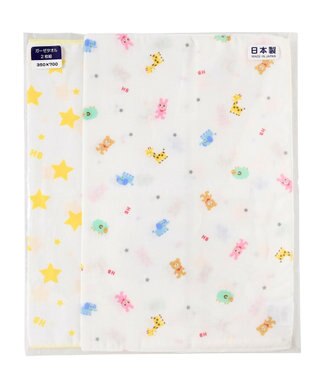 MIKI HOUSE HOT BISCUITS ガーゼタオル2枚組セット 白