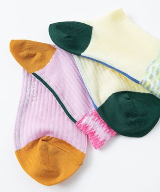 TRICOTE KASURI RIB SOCKS／かすりリブソックス 52YELLOW