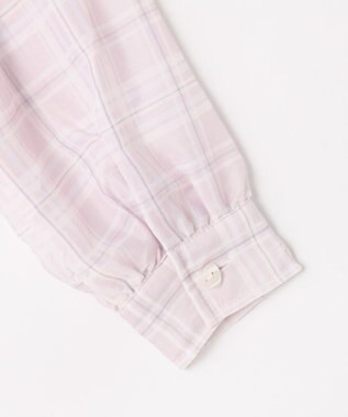 ANY KIDS シアーチェックシャツ ピンク