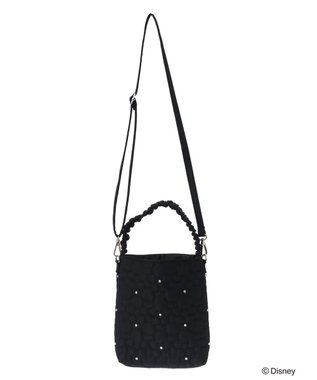 Green Parks ミッキーフレンド／キルティングビジューバッグ Black