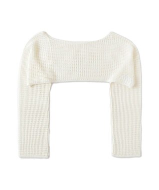 WEGO ラメショートニットプルオーバー ホワイト