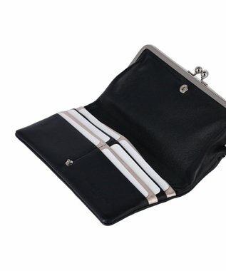 tsumori chisato CARRY tcパッチワーク がま口 長財布 ブラック